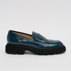 Clorinda Antinori Demi Napak Loafer in Blu Jeans size 38 LIKE NEW!